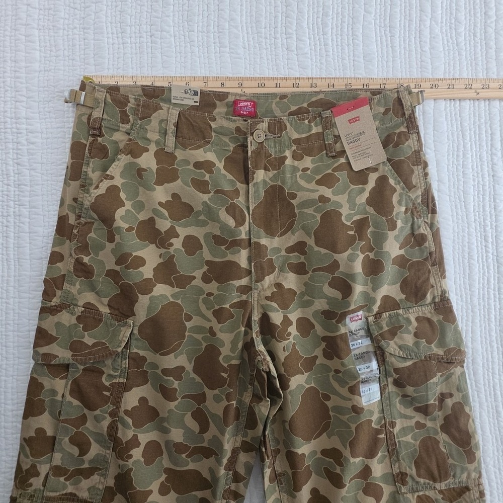 Levi's‎ XX Cargo Baggy Camo Pants Men's 36x32 100% Cotton NEW Utility NWT 6 Pkts - Picture 10 of 16